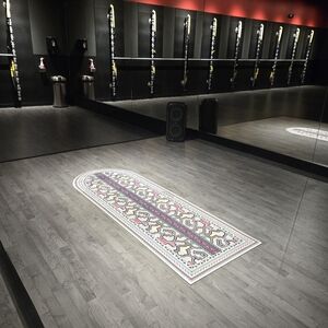 Work In Kene Style Yoga Mat